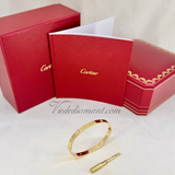 Cartier Love Bracelet Yellow Gold Size 19 4 Diamond