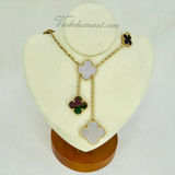 Van Cleef Arpels Magic Alhambra Necklace 6 Motifs Yellow Gold