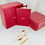 Cartier Love Bracelet Yellow Gold Size 17