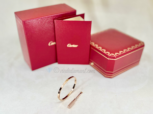 Cartier Love Bracelet SM Rose Gold Size 16