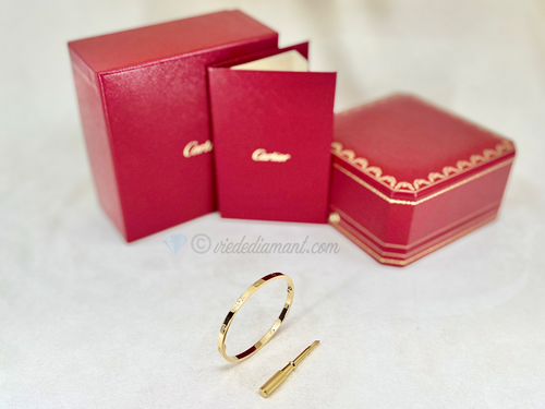 Cartier Love Bracelet Yellow Gold Size 17 SM