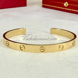 Cartier Love Cuff Bracelet Yellow Gold Size 19