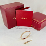 Cartier Love Bracelet Rose Gold Size 17