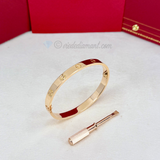 Cartier Love Bracelet Rose Gold Size 17