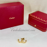 Cartier Love Hoop Earrings Yellow Gold