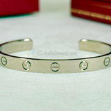 Cartier Love Cuff Bracelet White Gold Size 16