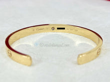 Cartier Love Cuff Bracelet Yellow Gold Size 17 1 Diamond