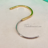 Tiffany & Co Lock Bracelet Yellow White Gold Narrow