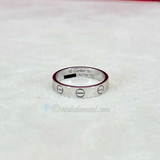 Cartier Love Ring SM Wedding Band White Gold Size 50