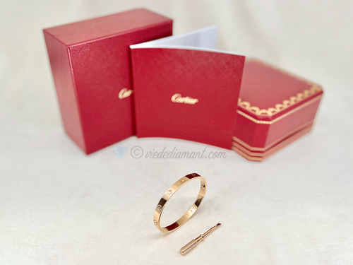 Cartier Love Bracelet Rose Gold Size 18