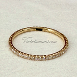 Cartier Entincelle De Ring Rose Gold Size 59 Pave Diamond