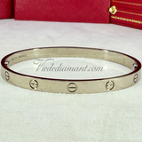 Cartier Love Bracelet White Gold Size 20