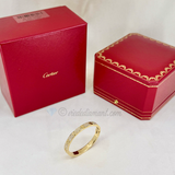 Cartier Love Bracelet Yellow Gold Size 16 Pave Diamond
