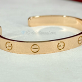 Cartier Love Cuff Bracelet Rose Gold Size 17
