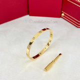 Cartier Love Bracelet Yellow Gold Size 19 10 Diamond