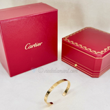 Cartier Love Cuff Bracelet Rose Gold Size 18