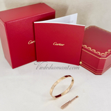 Cartier Love Bracelet Rose Gold Size 18