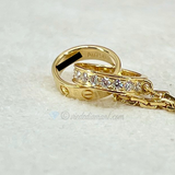 Cartier Love Necklace Yellow Gold Diamond 42 CM