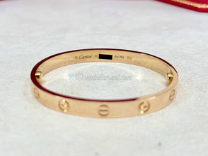 Cartier Love Bracelet Rose Gold Size 16