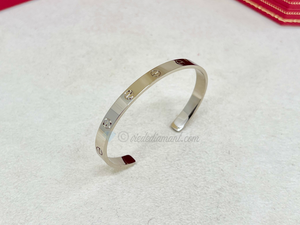 Cartier Love Cuff White Gold Size 19