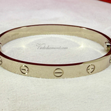 Cartier Love Bracelet White Gold Size 17