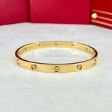 Cartier Love Bracelet Yellow Gold Size 19 10 Diamond