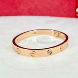 Cartier Love Bracelet Rose Gold Size 15 4 Diamond