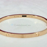Cartier Love Bracelet SM Rose Gold Size 16