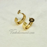Cartier Love Hoop Earrings Yellow Gold