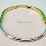 Tiffany & Co Lock Bracelet Yellow White Gold Narrow