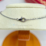 Cartier Love Baby Necklace White Gold Pave Diamond 42 CM