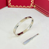 Cartier Love Bracelet White Gold Size 17