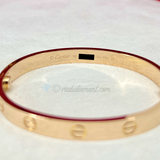 Cartier Love Bracelet Rose Gold Size 16