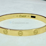 Cartier Love Bracelet Yellow Gold Size 17