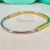 Tiffany & Co Lock Bracelet Yellow White Gold Narrow