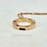 Cartier Love Necklace Rose Gold 42 CM Pave Diamond
