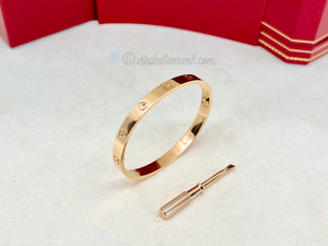 Cartier Love Bracelet Rose Gold Size 18