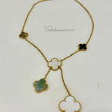 Van Cleef Arpels Magic Alhambra Necklace 6 Motifs Yellow Gold
