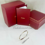 Cartier Love Bracelet White Gold Size 17 SM