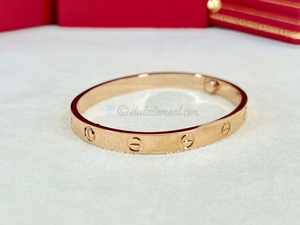 Cartier Love Bracelet Rose Gold Size 17