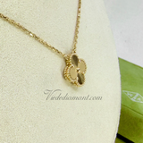 Van Cleef Arpels Vintage Alhambra Necklace Guilloché Yellow Gold