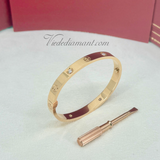 Cartier Love Bracelet Rose Gold Size 16 4 Diamond