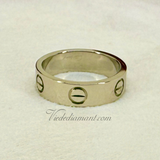 Cartier Love Ring White Gold Size 53