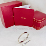 Cartier Love Bracelet White Gold Size 18