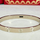 Cartier Love Bracelet White Gold Size 17