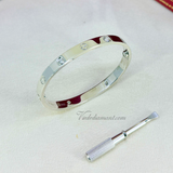Cartier Love Bracelet White Gold Size 17 4 Diamond