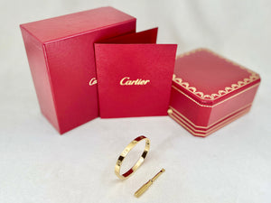 Cartier Love Bracelet Yellow Gold Size 16