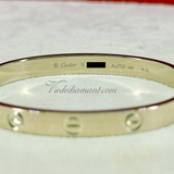 Cartier Love Bracelet White Gold Size 16