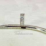 Cartier Juste Un Clou Bracelet White Gold Size 20 32 Diamond