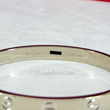 Cartier Love Bracelet White Gold Size 16